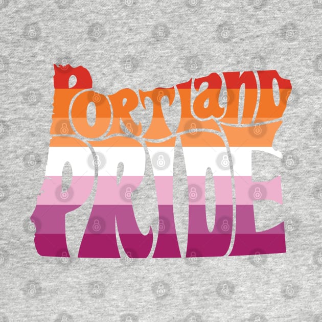 Portland Pride Festival - Lesbian - Oregon Silhouette - No BG by LaLunaWinters